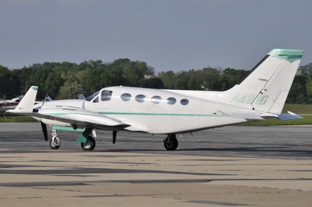 Cessna 421 (N421G) - Seen at KFDK on 5/12/2009.