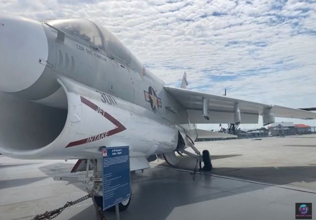 15-8921 — - A-8 Crusader II on display on the USS Yorktown CV-10 Aircraft Carrier