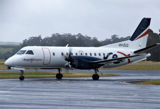 Saab 340 (VH-ZLQ) - Regional Express Saab 340B VH-ZLQ (msn 370) at Wynyard Airport Airport, Tasmania, Australia on 19 December 2021