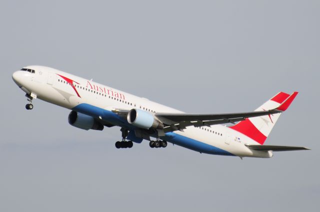 BOEING 767-300 (OE-LAE) - Seen at KIAD on 6/14/2009.  Those winglets are 11 tall.