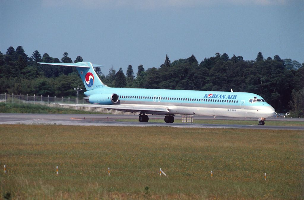 McDonnell Douglas MD-81 (HL7273) - Departure at Narita Intl Airport Rwy16 on 1989/05/27