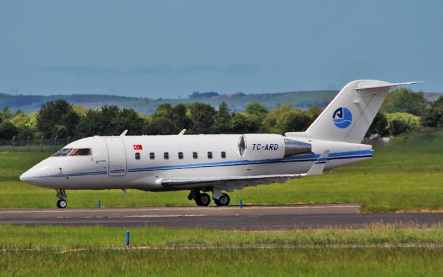 Canadair Challenger (TC-ARD) - tc-ard arriving in shannon 8/6/15.