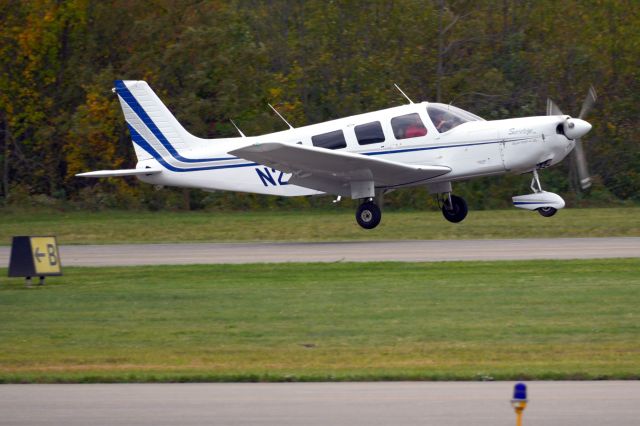 Piper Saratoga (N247GW) - Departing Runway 28