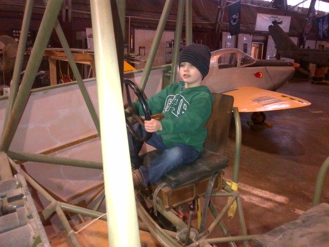 — — - Flying the GC4A glider.