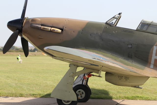 — — - On static display at Duxford Air Museum.