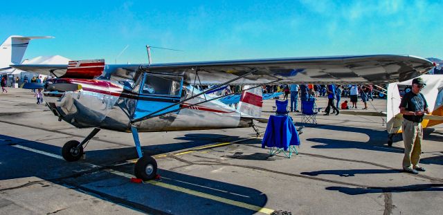 Cessna 140 (N3655V) - N3655V 1948 Cessna 140 s/n 14926 - 2019 18th Annual Apple Valley Airshow and Car Displaybr /Apple Valley Airport (APV) (KAPV)br /California, USAbr /Photo: TDelCorobr /October 12, 2019