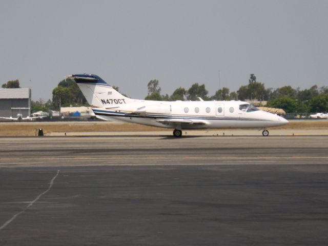 Beechcraft Beechjet (N470CT) - Taxiing at Santa Ana