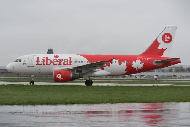 Airbus A319 (C-FYIY) - Leased to Liberal Party of Canada for the April 2025 election