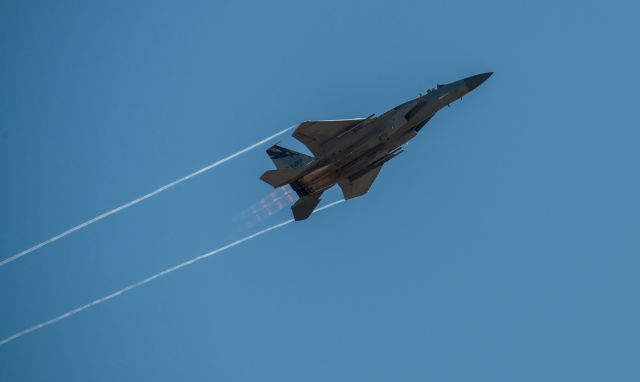 McDonnell Douglas F-15 Eagle (AFR84017) - Capital Airshow 2022 - Entrance Area