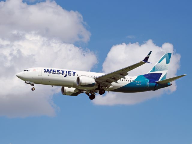 Boeing 737 MAX 8 (C-FZWS) - Out for a spot to take some photos and play with the camera.
