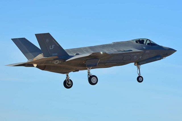 Lockheed F-35C (10-5010) - F-35A 10-5010 of the 62nd Fighter Squadron Spikes at Luke Air Force Base on January 31, 2018.