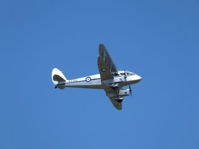 De Havilland Dragon Rapide (ZK-AKU) - De Havilland DH89B Dominie on 25 Jan 2014, practice day for Tauranga Airshow.