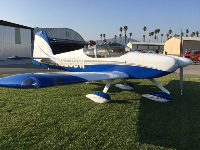 Vans RV-14 (N823BW) - Just out of the Paint shop of West Coast Air Creations at Flabob Airport