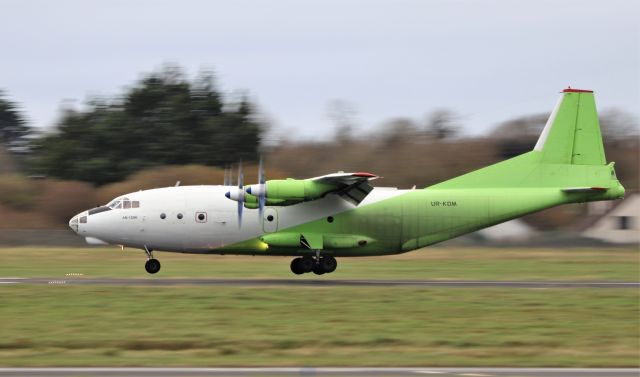 Antonov An-12 (UR-KDM) - cavok air an-12bk ur-kdm landing at shannon from malta 17/11/20.