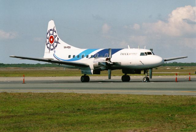 CONVAIR CV-580 (VH-PDV) - Convair 580 at brisbane