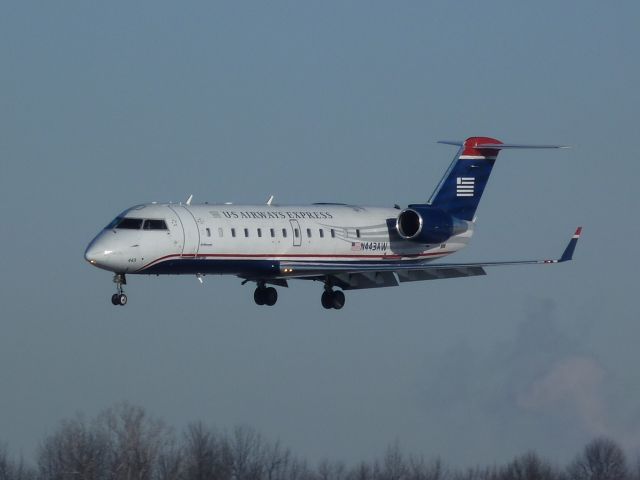 Canadair Regional Jet CRJ-200 (N443AW) - landing on rwy #25