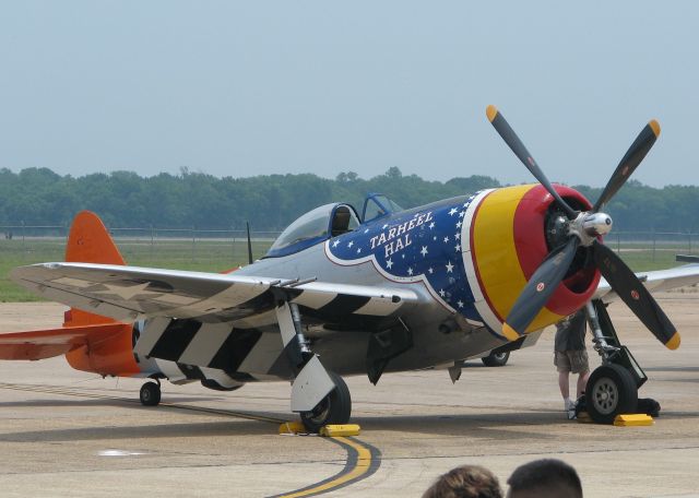 REPUBLIC Thunderbolt (N4747P) - Colorful Thunderbolt at Barksdale Air Force Base.