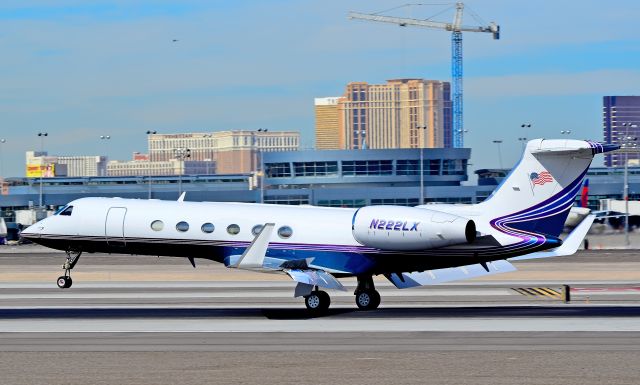 Gulfstream Aerospace Gulfstream V (N222LX) - N222LX  2001 Gulfstream Aerospace G-V C/N 633 -   Las Vegas - McCarran International (LAS / KLAS) USA - Nevada, October 14, 2011 Photo: Tomás Del Coro