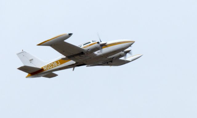 Cessna 310 (N5038J) - Shown here is a Cessna Twin Engine aircraft a couple moments from departure in the Winter of 2018.