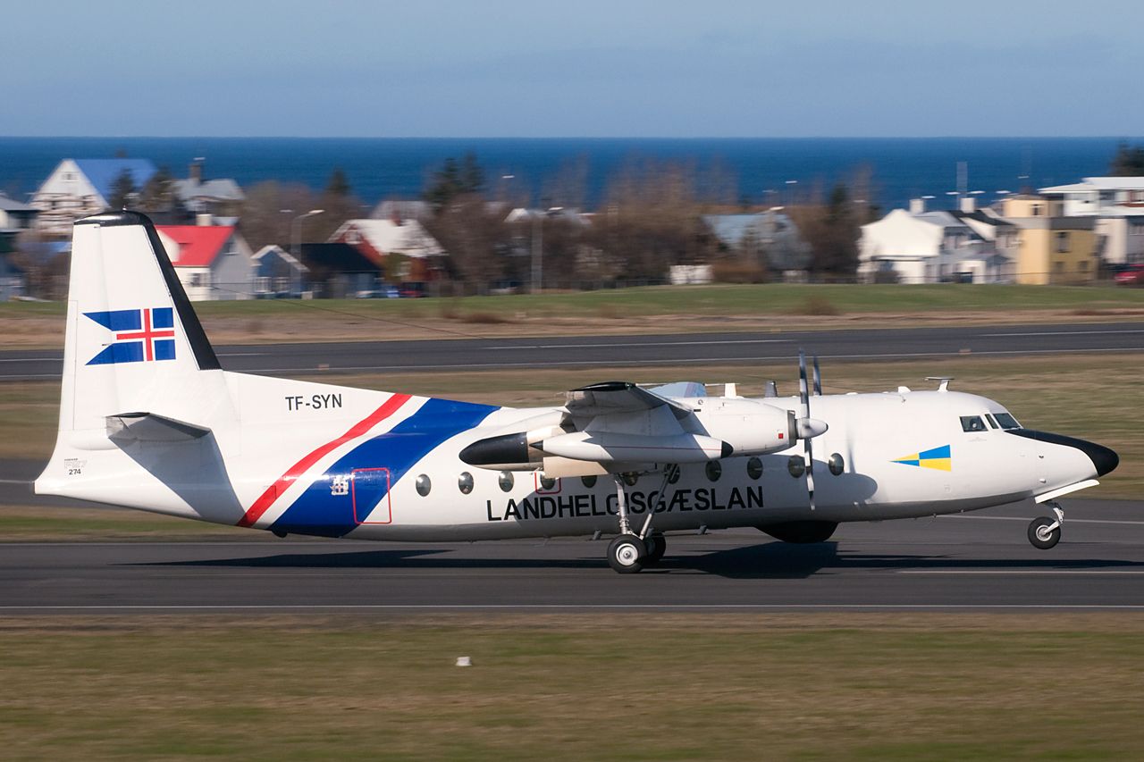 TF-SYN — - Icelandic Coast Guard Fokker F27-200 at Reykjavik