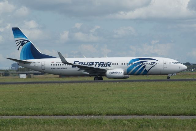 Boeing 737-800 (SU-GEF) - Arrival at Amsterdam Schiphol Airport EHAM, RWY18R 26-7-2020 B737-866NG cn63693