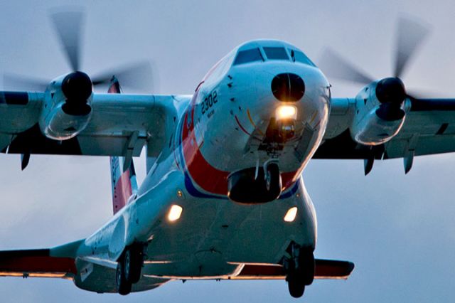 CG2302 — - 4/10/13: U. S. Coast Guard HC-144A Ocean Sentry #CG-2302 on short final approach over Miami Lakes at sunset enroute to runway 9-left at Opa-locka Executive Airport, home to Coast Guard Air Station Miami.