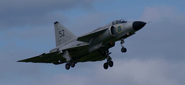 SE-DXN — - Swedish heritage flight  arriving for the RAF AIR SHOW  at <br>RAF Waddington  UKbr /04-07-14