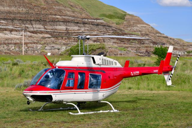 Bell TwinRanger (C-FSKR) - Alpine Helicopters Canada Bell 206L-1 Longranger C-FSKR in Drumheller, Alberta-Canada