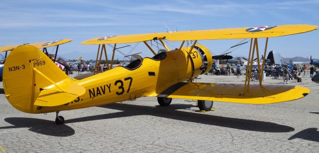 NAVAL AIRCRAFT FACTORY N3N (N991PT) - 1938 N.A.F.c/n 2859 at Chino Air Show - 2018