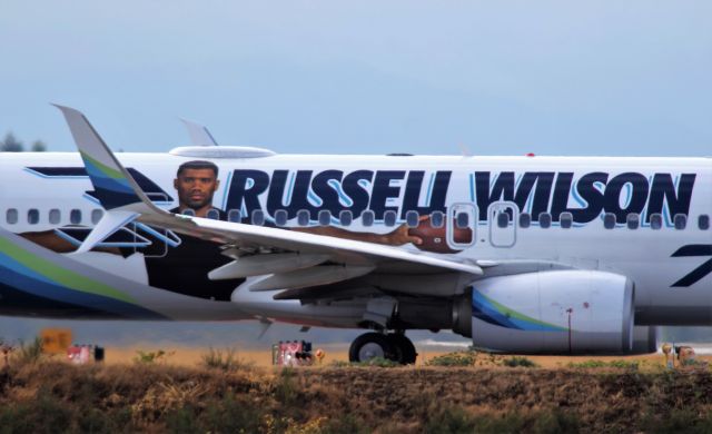 Boeing 737-900 (N296AK) - Seattle Seahawk QB Livery          9-18-21