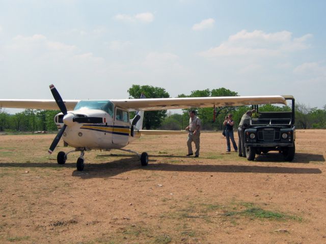 Cessna Centurion (ZS-AVB) - At Ingwelala, South Africa.