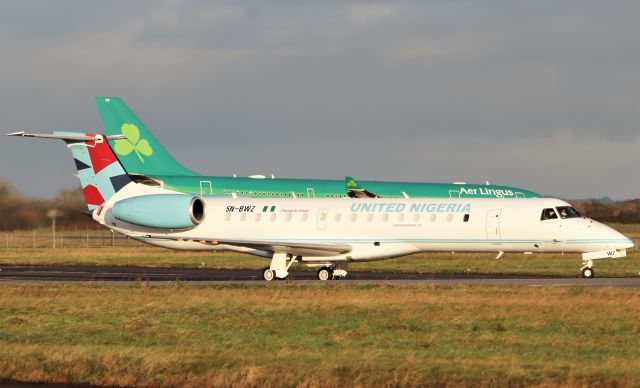 Embraer ERJ-145 (5N-BWZ) - united nigeria embraer erj-145lr 5n-bwz dep shannon for algiers 22/11/20.