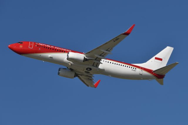 Boeing 737-800 (A001) - Republik of Indonesia BBJ 23-R ENRTE to SFO 11-05-23