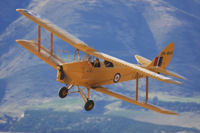 OGMA Tiger Moth (ZK-BAA) - DH82 Tiger Moth at Wanaka New Zealand April 2012