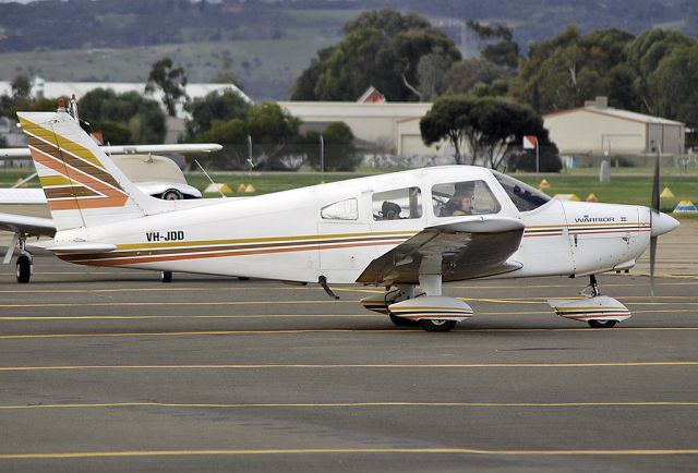 Piper Cherokee Arrow (VH-JDD) - PIPER PA-28-151`CHEROKEE WARRIER II - REG VH-JDD (CN 28-7615119) - PARAFIELD AIRPORT ADELAIDE SA. AUSTRALIA -YPPF (9/7/2015)