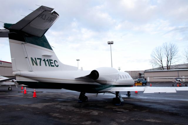 Learjet 35 (N711EC) - A fast aircraft.