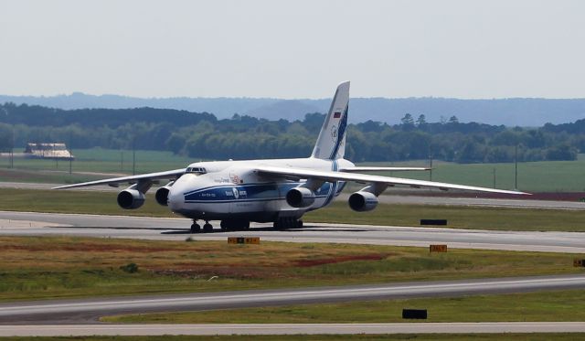 Antonov An-124 Ruslan (RA-80278) - The Antonov AN-124-100 moving onto the taxiway linking the east and west runways at Carl T. Jones Field, Huntsville International Airport, AL - September 16, 2016.