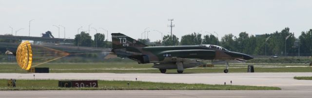 LUR478 — - Picture was taken 8/15/2008 Phantom was landing at Gary Regional Airport after performing at the Chicago Air and Water show.