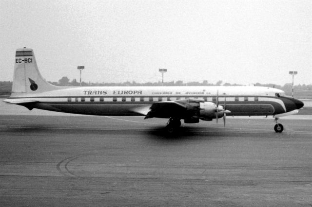 Douglas DC-7 (EC-BCI) - 1966 at Düsseldorf (EDDL)