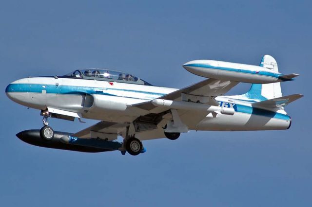 Lockheed T-33 Shooting Star (N416X) - Boeings Canadair T-33 Mk.3 N416X at Air Force Plant 42 in Palmdale, California on February 2, 2006. 