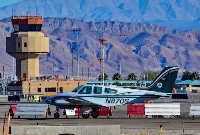 Beechcraft 55 Baron (N870S) - N870S 1973 Beech 95-B55 Baron (T42A) s/n TC-1600 - North Las Vegas Airport  KVGT, VGTbr /Photo: Tomás Del Corobr /November 4, 2021