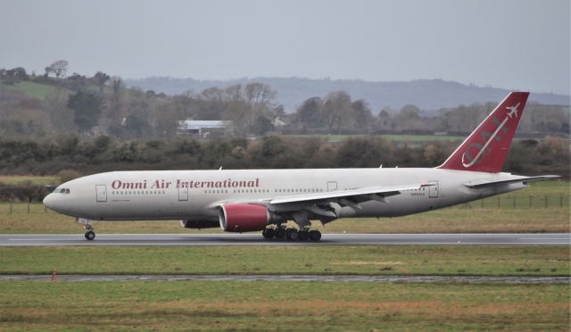 Boeing 777-200 (N828AX) - omni b777-2u8er n828ax landing at shannon 29/1/20.