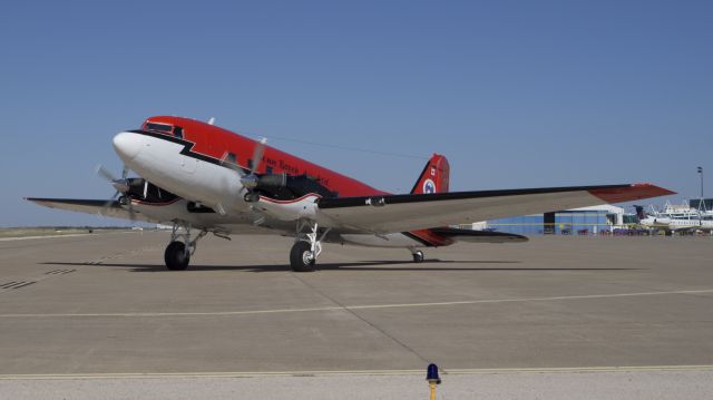 Douglas DC-3 (turbine) (C-GJKB) - Basler BT-67 (modified Douglas DC-3) on taxi-out from Tac Air in Amarillo, Texas, on Oct. 2, 2013.