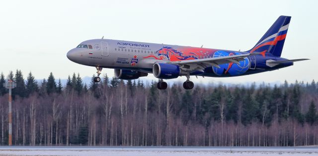 Airbus A320 (VP-BWE) - Aeroflot (PBC CSKA Moscow Livery)