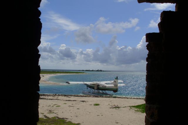 De Havilland Canada Twin Otter (N435B) - Docked at Fort Jefferson. (Dry Tortugas)