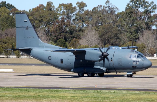 ALENIA Spartan (C-27J) (A34006) - Taxiing for Departure.A member of "Wallaby Airlines" (35 SQD) With Lovely Tail Logo!