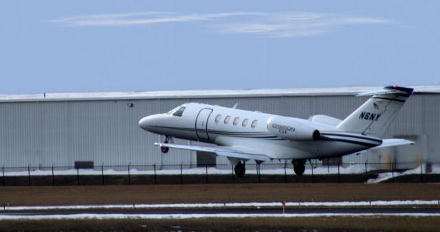 Cessna Citation CJ4 (N6NY) - Shortly after departure is this 2014 Cessna 525C Citation CJ4 in the Winter of 2025.