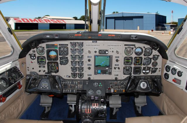 Beechcraft King Air 90 (N278AB) - Panel photo at SME.