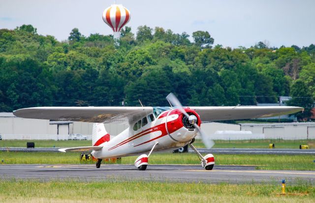 Cessna LC-126 (N9847A) - A beautiful classic Cessna at GMU. Beautiful day to go along with it. Getting out and enjoying a rare mild June day.  6/14/20