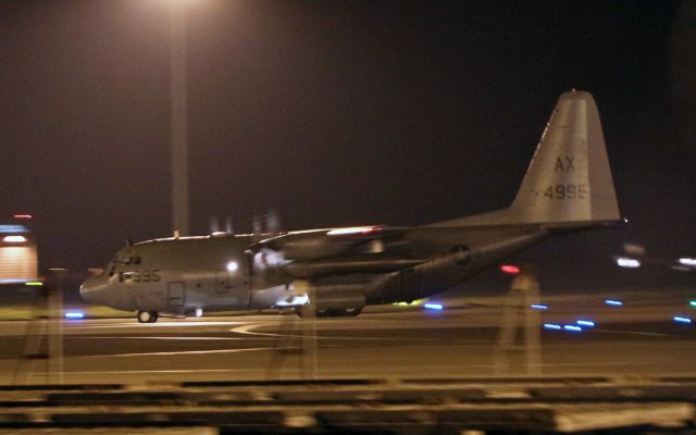 Lockheed C-130 Hercules (16-4995) - convoy3142 usn c-130t 164995 arriving in shannon tonight 23/3/17.